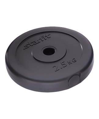 Диск пластиковый BB-203, d=26 мм, черный, 0,5-10 кг